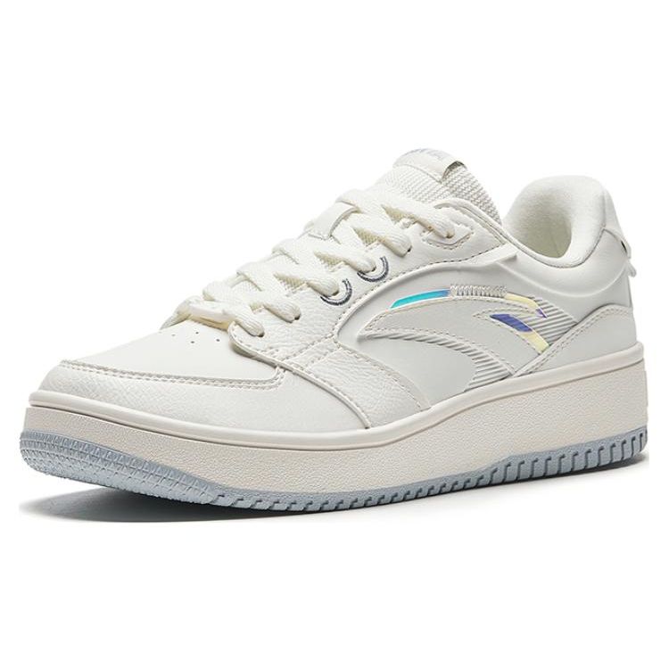 Anta Нескользящие прочные низкие кроссовки для скейтбординга женские кроссовки цвета слоновой кости и белого цвета 922338088-1