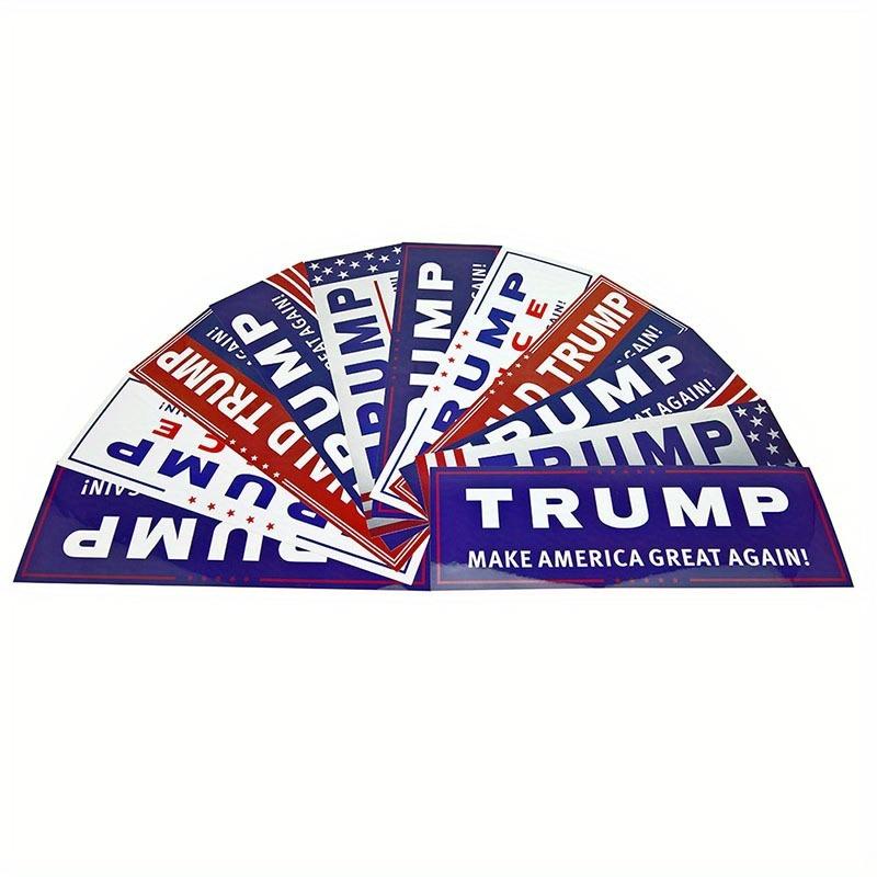 4pcs Blue US Presidential Election Donald Trump Bumper Car Stickers