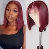 Short Bob Wig Front Lace Wig, Front Lace Female Bobo Head Black Short Full Headgear