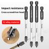 6 Pcs/Set PH2 Magnetic Batch Head Non-slip Cross Screwdriver PH2 Magnetic Batch Head Impact Screw Driver Bit Hand Tools