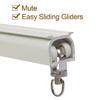 20PCS Aluminum Curtain Gliders Curtain Movement Rollers For Homes and Hotel Setting Noise Reduction Curtain Tracks