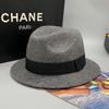 Горячая распродажа ebay осенние модели конопляно-серый с короткими полями и плоским краем конусообразный универсальный цилиндр мужской и женский, мужская шляпа