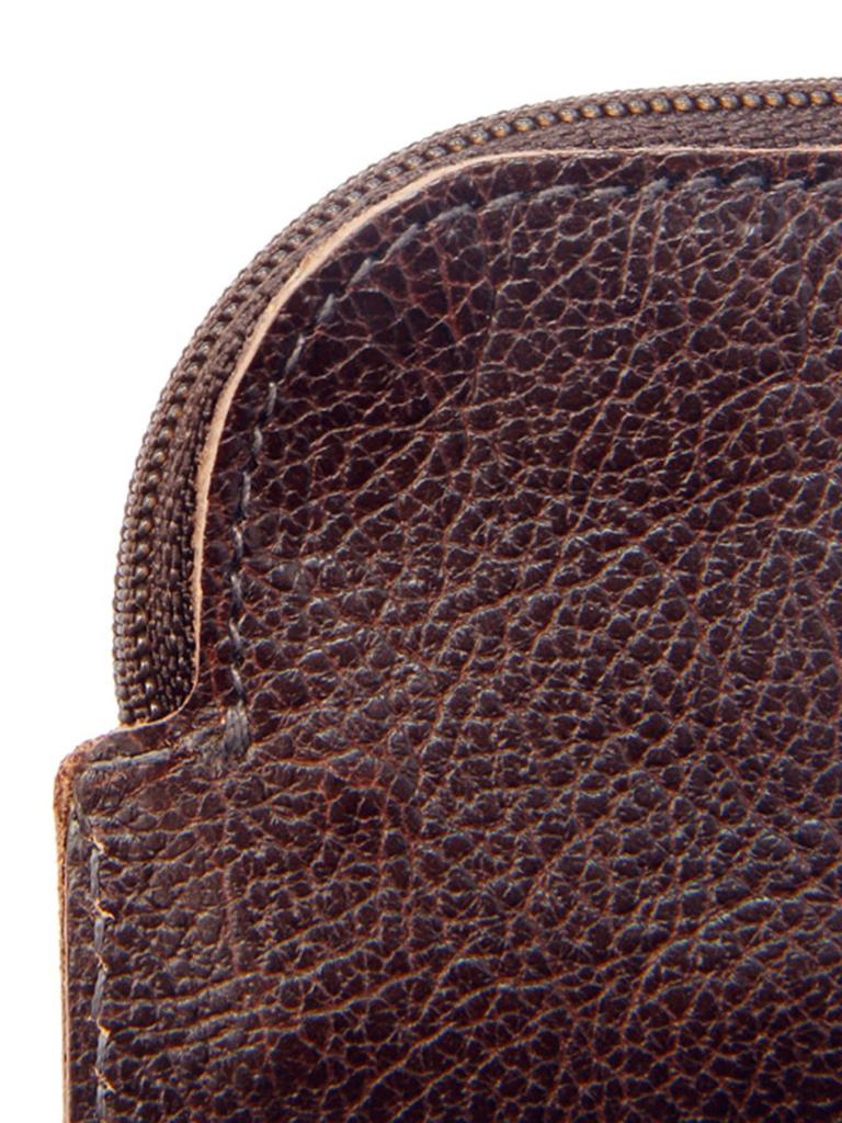 Coin Case Coin Purse Leather Genuine Leather Cowhide Unisex Olive [IL BISONTE] Women's Men's