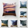 Торнадо Пейзаж Пледы Наволочка Украшение Дивана Автомобиль Офис Подушка Для Сиденья Комната Домашний Декор 45x45 см