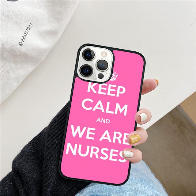 Медицина Сохраняйте спокойствие Я медсестра Чехол для телефона Для iPhone 17 Air 15 16 14 13 12 Pro Max 11 Pro Max Plus Coque Shell