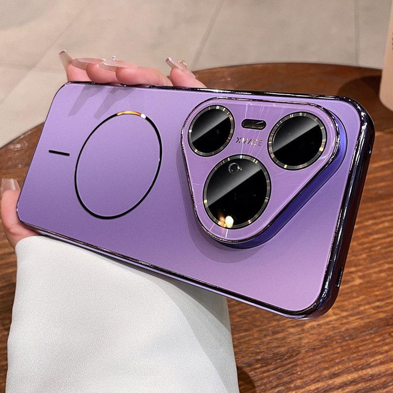 Новая модель 2026 года подходит для чехла для мобильного телефона Huawei pura90pro max pura80pro + матовое золото p70 с линзой.