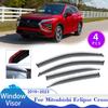 For Mitsubishi Eclipse Cross GK GL YA 2018~2024 Car Window Visor Sun Rain Guard Vent Smoke Deflector Covers Exterior Accessories