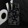 Простой блестящий чехол-звезда для iPhone 16 15 14 13 12 11 Pro/ Max/Plus Противоударный и от отпечатков пальцев