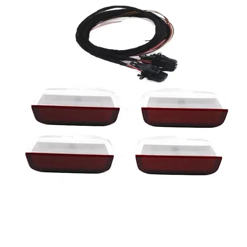 3ED 947 411 Door Panel Warning LED Light Set Cable For VW Golf MK5 MK6 J.etta MK5 MK6 CC Tiguan Passat B6 with Cable 3B0972702