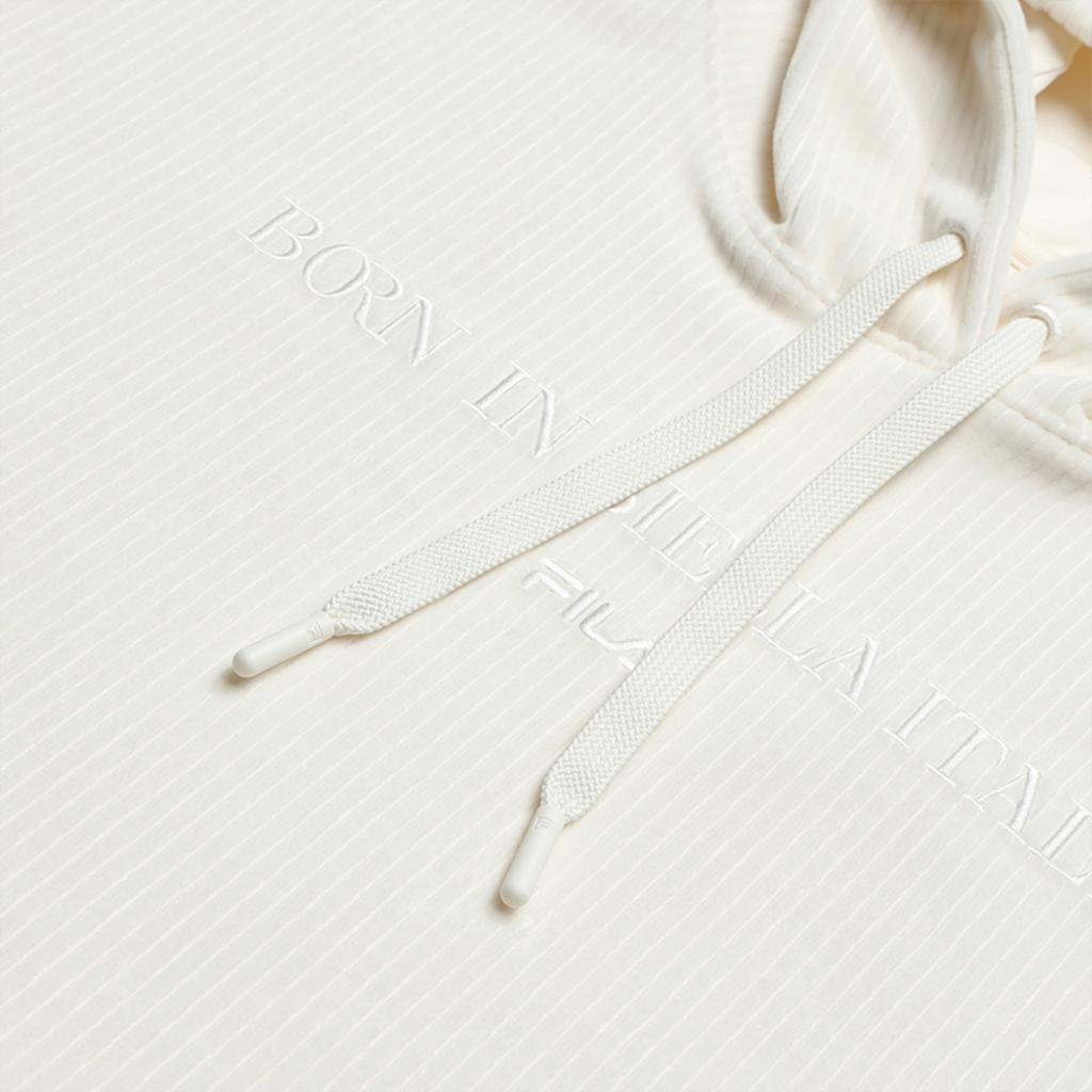 Fila Теннисная мода Простой Классический Удобный Универсальный Повседневный Спортивный Худи Женские Толстовки Белый A11W543208FWT