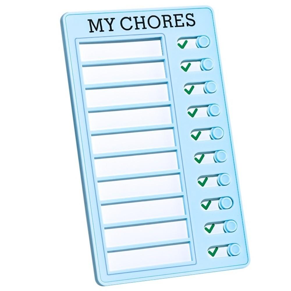 Plastic Chore Chart Reusable My Chores Checklist Board Task Tracker Planner Time Management