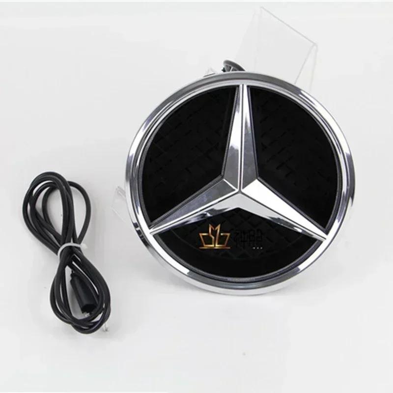 DCGO2 Car Front Emblem Grill Light Led Grille Badge for Mercedes Benz W166 W176 W204 W207 W212 W218 W245 W251 W463 Auto Accessories