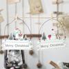 Christmas Series Letter Pendant Wood Crafts Pendants Ornaments Christmas Home Party Wall Decorations Supplies Accessories