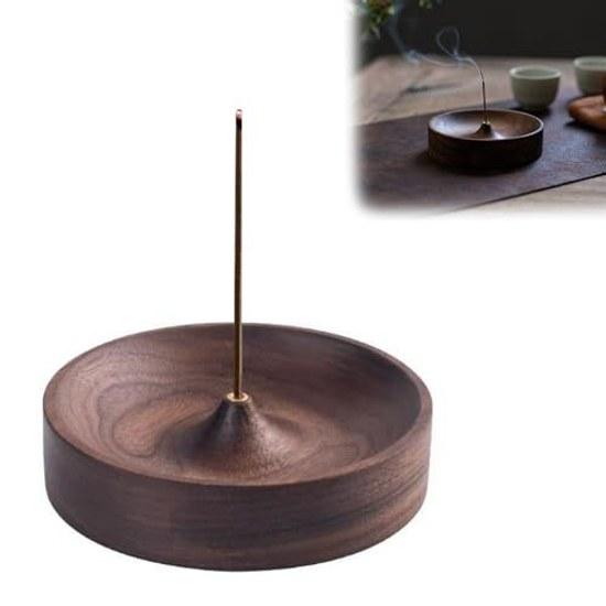 Incense holderwoodenincense stick holderno ash spillsmallincense burnerrelaxationyogameditationfor Buddhist altarincense ceremonyincense burnerincense