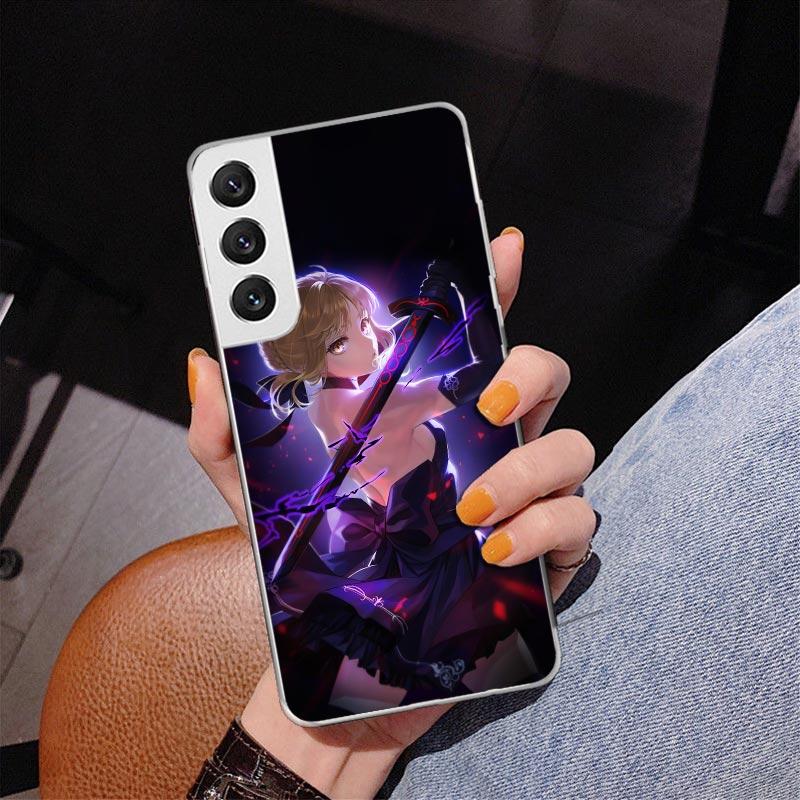 Чехол для телефона Fate Zero Stay Night Saber для Samsung Galaxy S24 S25 Edge S26 Ultra S23 S22 S21 Plus S20 FE + Персонализированная печать Cov