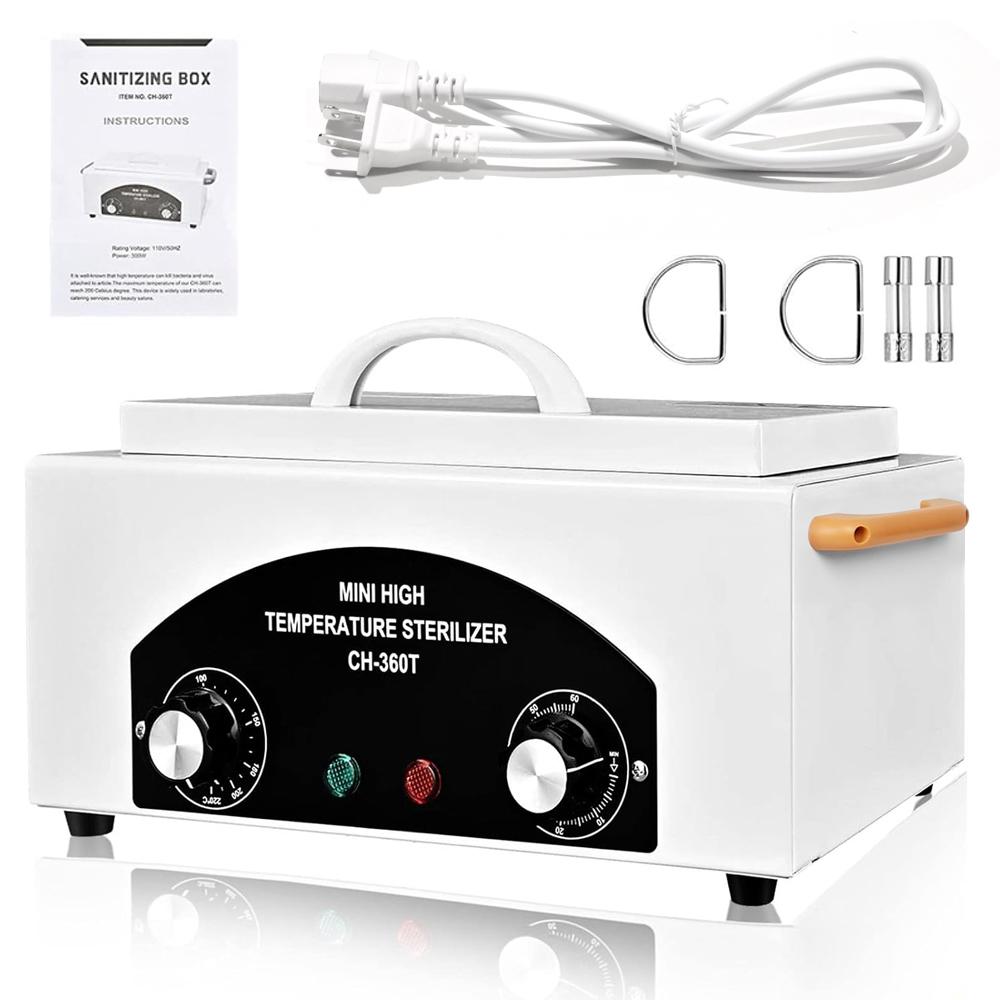 LINMANDA High Temperature Sterilizer 300W Nail Tool Sterilizer Dry Heat Sterilizer 1.5L Salon Equipment for Metal Tools