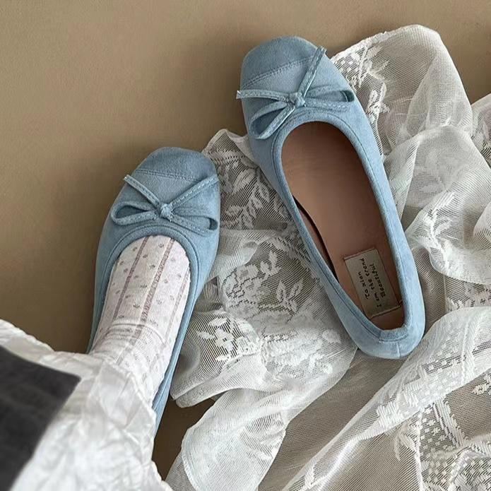 Женские балетки Bow Tie Cute Kawaii Shoes для женщин Slip on Casual Shoes