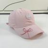 Embroidered Love Girl Baseball Cap Casual and Versatile Cute Face Showing Small Soft Top Baseball Cap Curved Brim