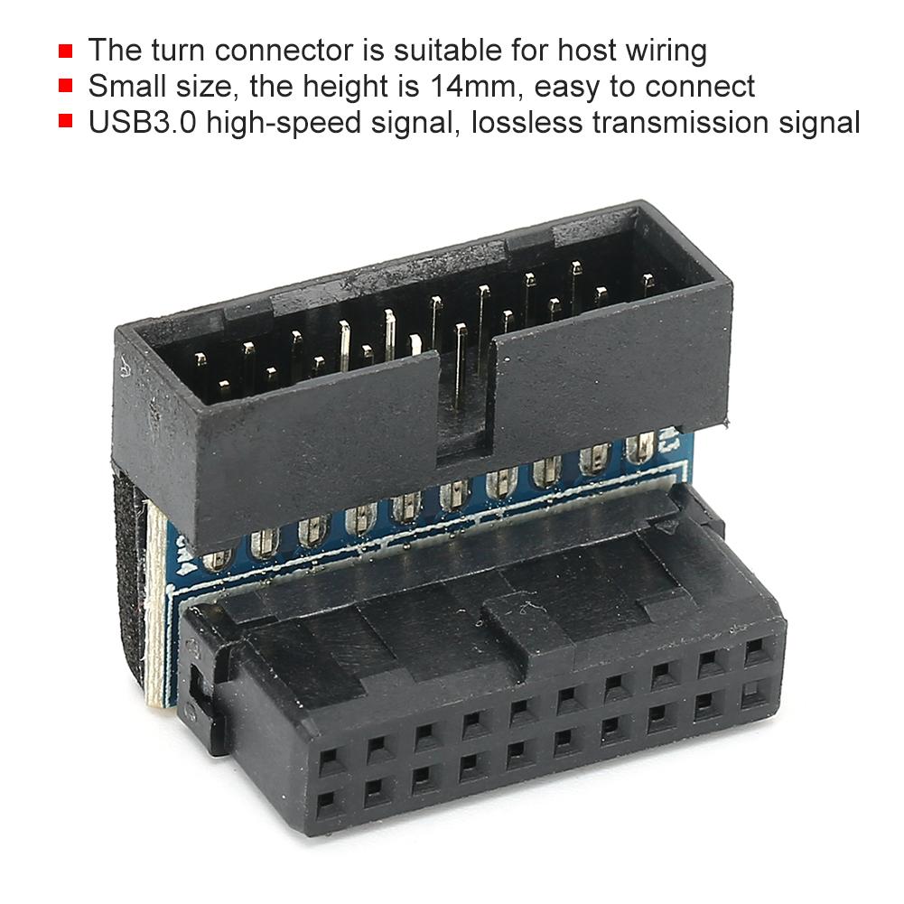 19-контактный поворотный разъем на 90 градусов для подключения хост-проводки, аксессуары для настольных компьютеров