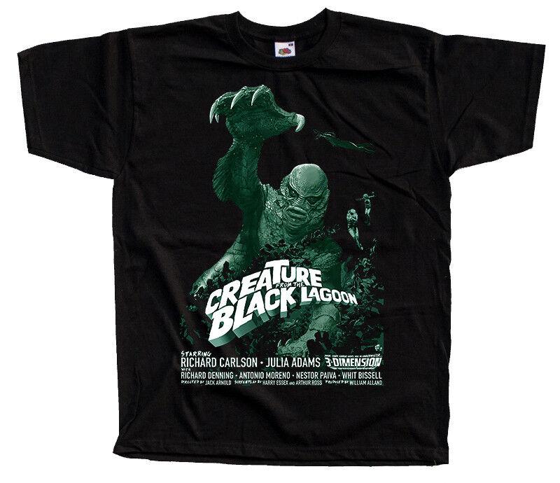 Creature From The Black Lagoon V19 Movie Poster Black Unisex T-Shirt