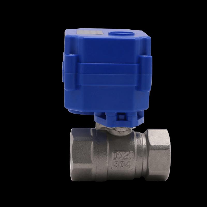 YUNDUO DN25 Electric 304SS Two-Way Ball Valve