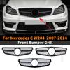 Facelift Sport Front Hood Grille Racing Bumper Grill Sport For Mercedes Benz C Class W204 C43 2007-2014 AMG Style Refit Upgrade