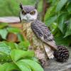 Waterproof Owl Statue Cute Garden Owl Decorations Bird Scarecrow Owl Figurines  Home Decor