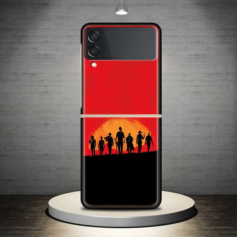 Red Dead Redemption 2 для Samsung Galaxy Z Flip 4 3 5G чехол для телефона черный твердый чехол ZFlip 4 3 роскошный противоударный чехол-бампер