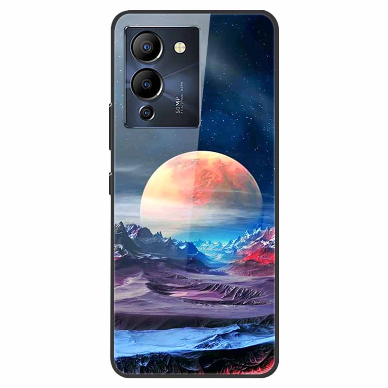 Чехол для Infinix Note 12 G96 X670 Мраморное Закаленное Стекло Жесткая Задняя Крышка для Телефона Infinix Note12 Helio G96 Чехлы 6.7'' Fundas