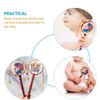 Kisangel Monkey Drum Chinese Rattle Drum Traditional Wooden Baby Rattle Toy Handheld Rattle for Baby Soothing Toy