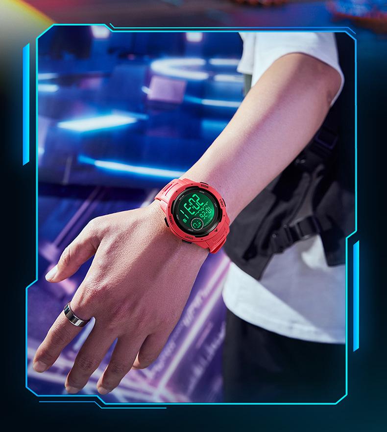 Sanda Электронные Модные Спортивные Часы: Многофункциональный, Стильный, Унисекс, Однодисплейный