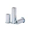 Blue and White Zinc-Plated Carbon Steel Hex Nut Connector with BSO Blind Hole Rivet, M3-M5.