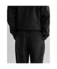 8SECONDS Cotton Wide Fit Half-Banding Pants Black