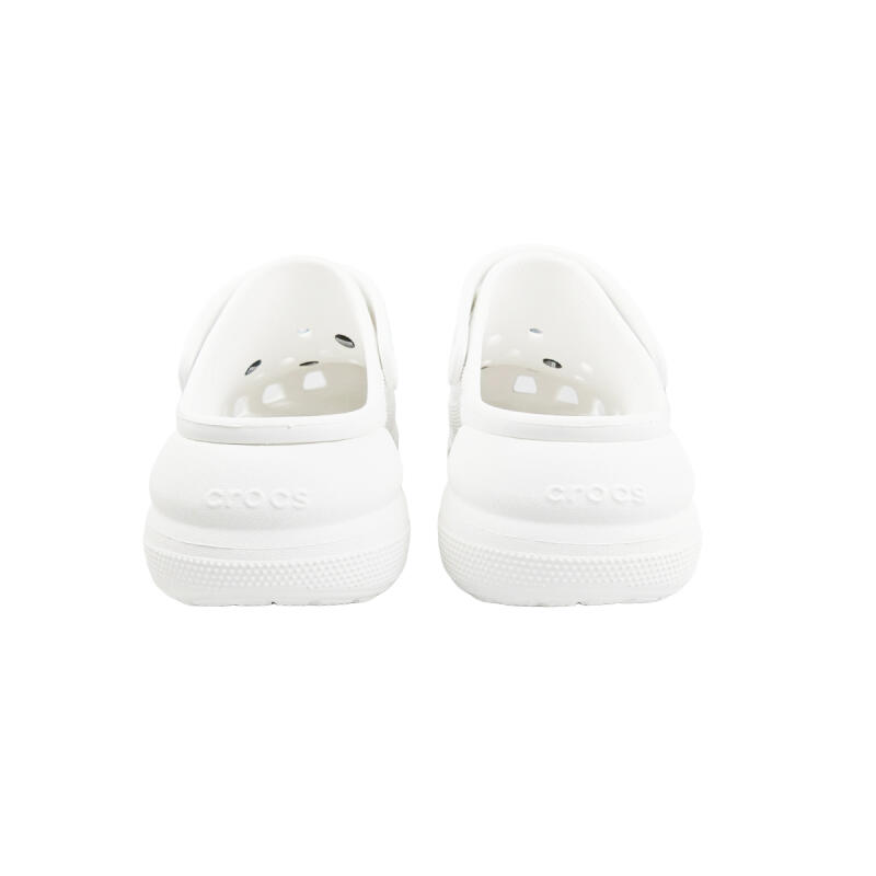 Crocs Crush Clog EVA Dream Butterfly Puff Shoes Casual and Comfortable Hole Shoes Unisex White