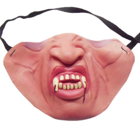 Маска на Хэллоуин из латекса, забавная маска на пол-лица, дышащая, реалистичная маска ужасов для костюма