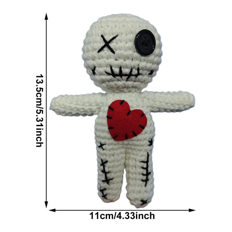 New Voodoo Dolls Decorate Creepy Woolen Knitted Doll Halloween Ghost Cursed Doll Cosplay Party Hangings Witch Props Gift