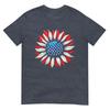 Sunflower American Flag 4th Of July Unisex Unisex Merica Usa Tshirt