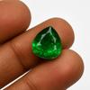 Natural Green Emerald Loose Gemstone 13x12 mm Pear Cut 7.00 ct for Jewelry Making and Crafts