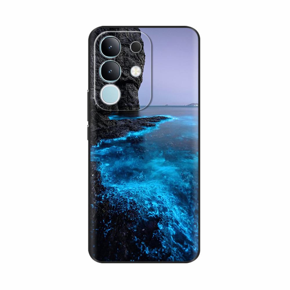 Чехол-крышка для Vivo Y29 4G 2025 Милые Цветы Мягкий Силикон Capa Чехлы для Телефона Для Vivo Y29 4G Чехол Мультяшные Ударопрочные Сумки Coque