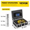 20M Sewer Inspection Camera 9 Inch Monitor LCD DVR Waterproof Pipeline Drain Inspection System Camera Kit with 8G SD Card (20M 9Inch)