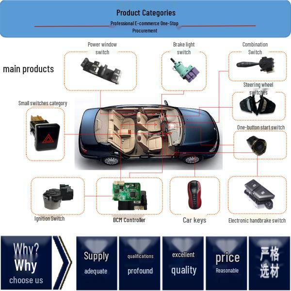 Brake Light Switch for Geely Boyue, Binrui, Xingyue - Part Numbers: 01725286, 7045048400, 01735799