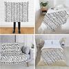 Black White Chevron Geometric Print Flannel Blanket Minimalist Arrow Soft Warm Throw Blanket Sofa Bed Modern Decor Gift ****