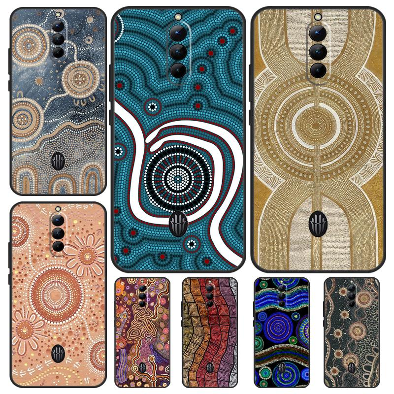 Aboriginal Art Print Case For Nubia Red Magic 8S Pro Plus Red Magic 8 Pro 6 7 6S 7S Pro 5G 5S 6R Cover Coque