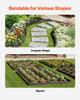 Metal Landscape Edging 8Packs 72in Rust-Resistant Bendable for Yard Garden