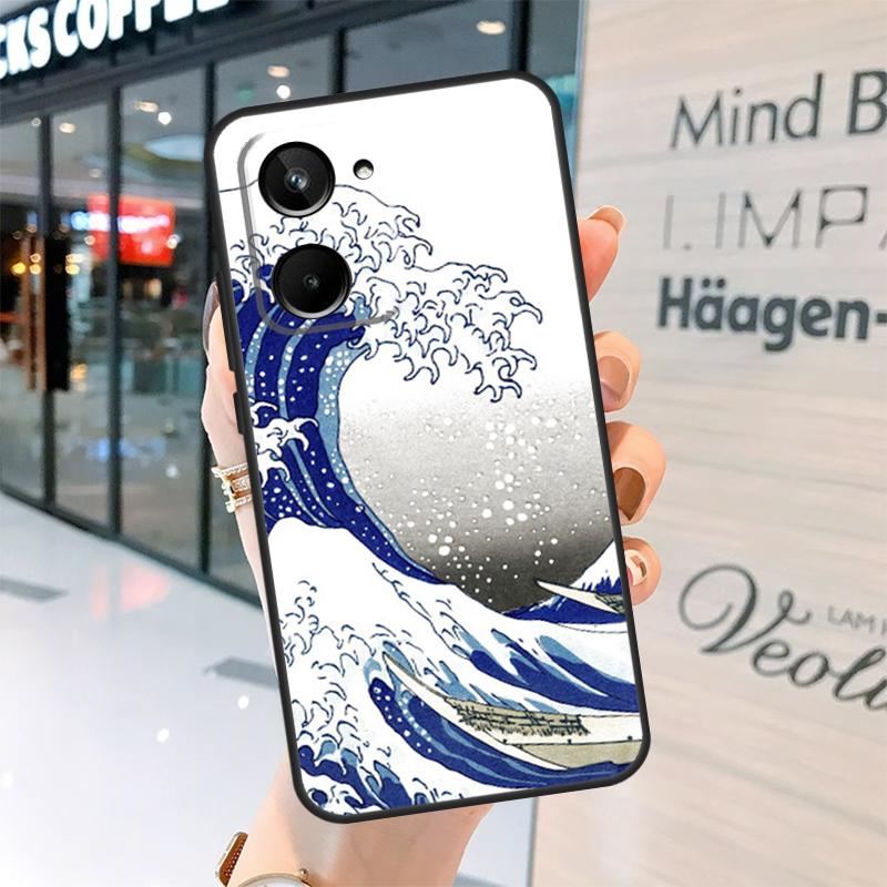 Чехол Great Wave off Kanagawa для Realme 15 13 12 10 11 14 Pro Plus GT6 GT7 C15 C35 C53 C55 C61 C63 C65 C67 C71 C75
