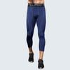 Men Cropped Trousers Running Leggings Fitness Cycling Training Joggers Home Gym Compression Tights 3/4 Short Pants