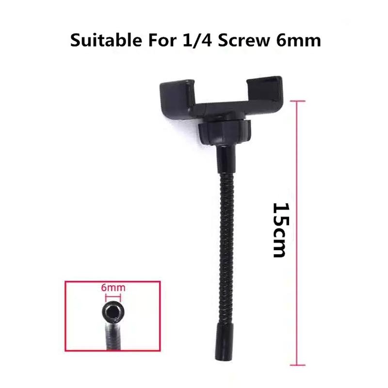 Flexible Hose Arm Cell Phone Clip Holder For Led Selfie Ring Lamp Replacement Kit 360 Degree Mount Mobile Phone Holder Clamp