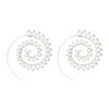 Women Fashion Exaggerated  Spiral Earrings Unique Delicate Elegant Decoration