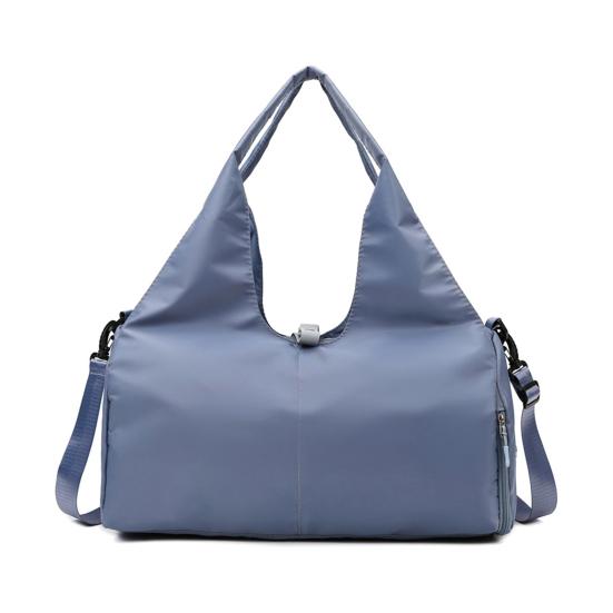 Yoga Bag Large Capacity Multifunctional Duffel with Wet Pocket Shoe Cabin Solid Color Gym Bag Versatile Sports Travel Bag