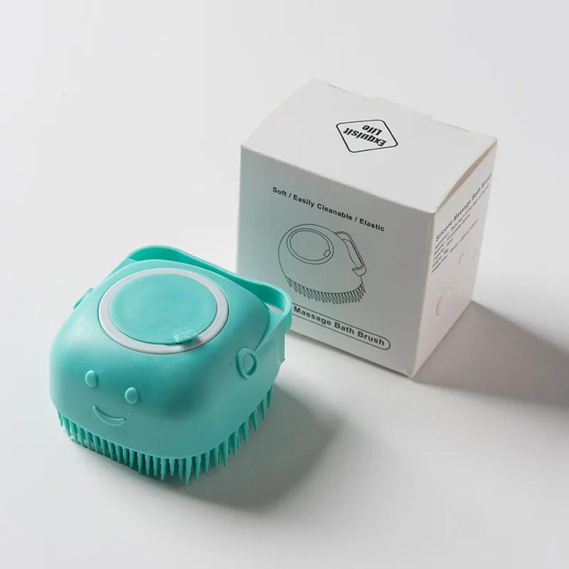 Pet Accessories For Dogs Shampoo Massager Brush Bathroom Puppy Cat Massage Comb Shower Brush For Bathing Soft Brushes